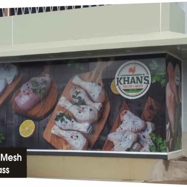 One way mesh Adhesive Khans