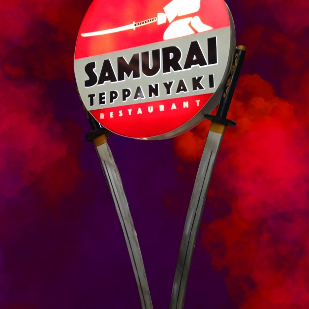 Samurai with Sword Poles